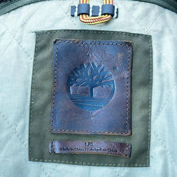 Timberland X British Millerain Premium Waxed Car Military Coat 8514J262 size L/G - Picture 11 of 13